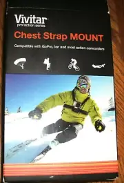 Vivitar GoPro Chest Mount Strap, Most Action Cameras, *Pro/Action Series* NEW