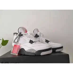 Air Jordan 4 Retro white cement 白水泥籃球鞋 情侶 840606