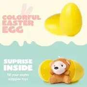 12pcs Prefilled Easter Eggs with Plush Animals Toys for Kids Doll Hangings