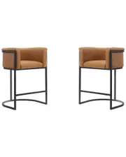 Manhattan Comfort Set of 2 Cosmopolitan Counter Stools