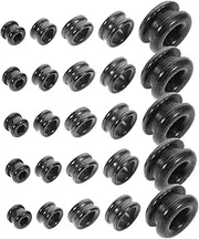 JOINPAYA 25pcs Fishing Rod Repair Kit Ceramic Guide Rings for Efficient Line Management for Lure and Sea Rods Suitable for Freshwater Saltwater Fishing