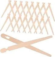 LABRIMP 100 Pairs Disposable Wooden Tweezers Learner Chopsticks Chopstick Training Clips Kit Easy Chopstick Trainer Wooden Pastry Tongs for Adults Kids