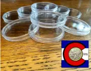 10 65mm ID Coin Capsules - Perfect for 5oz Silver Libertad Coins - ribbed edge