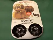 1993 NOS Nordic Ware Original Bundt Muffin Pan ~ 9" x 14" Nonstick Bakeware 6x