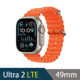 寶可夢充電組【Apple】Apple Watch Ultra2 LTE 49mm(鈦金屬錶殼搭配海洋錶環)