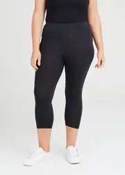[Taking Shape] Taking Shape Integra Crop Legging Size 26 in Black - Plus Size Women's Leggings Black