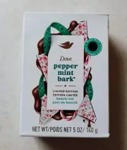Dove 4x 5 oz Bars Peppermint Bark Soap Beauty Bar Limited Edition NEW