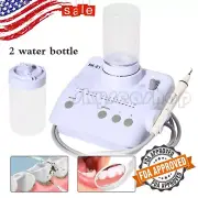Dental Portable Ultrasonic Piezo Scaler 2*Bottles Compatible Cavitron EMS