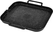 1Pc Smokeless BBQ Grill Plate for Induction Cookers Multi Functional Frying Pan for Home Cooking for Steaks Chicken Fish and Vegetables Black