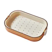Soap Dish Holder Soap Tray Container Sponges Storage Portable Drain Rack Soap Plate for Kitchen Washroom Bathroom Shower Sink