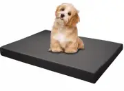 Memory Foam Platform Dog Bed, Crate Mattress with Waterproof Removable Cover ...