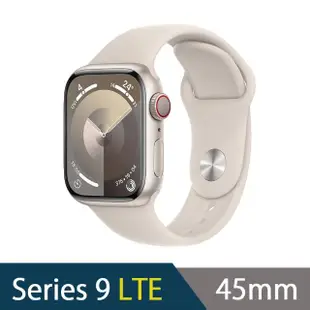 三合一無線充電座組【Apple】Apple Watch S9 LTE 45mm(鋁金屬錶殼搭配運動型錶帶)