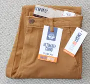 NWT • DOCKERS Slim ULTIMATE CHINO MEN'S PANTS • 28x32 • DARK GINGER