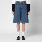 [Frame] Blue bermuda shorts in regenerated denim 24 Blue