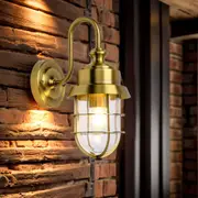 Parol Outdoor Wall Light in Matte Black, Matte White, Galvanized, Copper or Brass