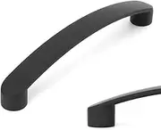 SYZOW Pack of 6 Furniture Handles, Black, 128 mm, Handles for Kitchen cabinets, Cabinet Handles for Drawers, Cabinet Doors, Kitchen cabinets, Black Cabinet Handles
