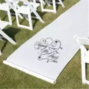 Hortense b Hewitt 30060 Happily Ever After Aisle Runner - White