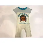 (二手商品) BAPE KIDS A BATHING APE 嬰兒 包屁衣 猴子 70CM 日本製
