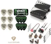 EMG F-JH Set James Hetfield Black Chrome Floyd Spaced Short Pots +30 PICKS & TIN