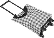 Gatuida Foldable Grocery Lightweight Utility Trolley for Shopping Portable Cart for Groceries and Errands Oxford Sturdy Frame
