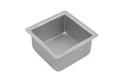 Anodised Square Cake Pan (Silver) - 12.5x7.5cm