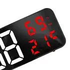 QT (White And Red)Mirror Large Digital LED Clock Home Electronic Alarm Clock Lar