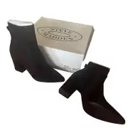 Steve Madden NIB Black Suede Richter Ankle Boots Bootie Sz 8.5