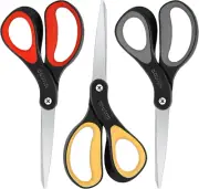 Scissors, 8" All Purpose Scissors Heavy Duty Ergonomic Comfort Craft Shears Sci