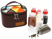 Camping Seasoning Jar Set,Outdoor Spice Kit,Portable Spice Condiment Dispense...