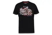 Duke Mens D555 Lorne Motorbike Crew Neck Kingsize T-Shirt (Washed Black) - UTDC524