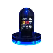 Plus Cyberpunk Nixie Tube Clock: Smart WiFi, RGB Digital Display, Calendar, Weather for Office, Gaming, and Desk Decor