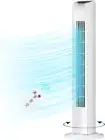 Oscillating Bladeless Tower Fan with Remote, Quiet Cooling Portable, Electric St