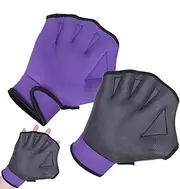 Swim Gloves for Women, Webbed Aquatic Mittens, Rubber Diving Upper Body Gear, Comfortable and Water-Resistant Training Gloves for Swimming and Fitness, 50 g