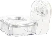 HONMEET Wall Mounted Hair Dryer Holder Removable Suction Cup Rack for Bathroom Organization Rotating Design for Hair Tools Storage Stylish Transparent Finish