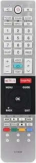 CT-8536 Remote Control Compatible with Toshiba Ultra-HD Android TV 58U7880AZ U7880 Series 49U7750 55U7750 75U7750 Replacement Controller with Netflix Google Play Buttons