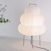 Noguchi Style Akari Paper Lantern Floor Lamp, Rice Paper, for Establishing A Warm and Cozy Ambiance in Any Room