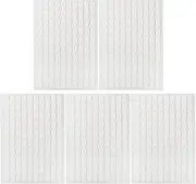 Perfk 5 Sheets Double Sided Tape Transparent Sticky Tabs for Nail Display