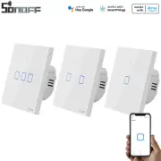 SONOFF T0EU WIFI smart switch, WLAN wall-mounted switch, APP voice control timer