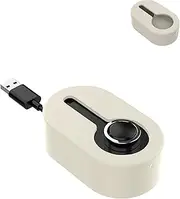 Silicone Case for Oura Ring Gen3 Charger with Soft Box and Non-Slip Silicone Base, Shockproof, Anti-Scratch, Anti-Fingerprint, White