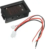10a Voltmeter Ammeter Dual Display Dc Voltage Tester Led Voltmeter Car Battery Voltage Monitor Random