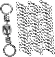 Fishing Accessory Kit Pcs Rolling Swivels Metal Connectors for Hooks and Lures Freshwater Saltwater