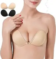 [XMSM] Sexy Silicone Sticky Bra Adhesive Bra Strapless Backless Invisible Push-up Bra For Women