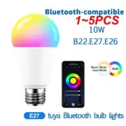1~5PCS Smart Led Bulb 10w No Strobe Health Eye Care Voice Control High Color