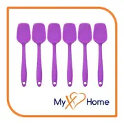 8" Purple Silicone Spoon/Spatula 1 Tool w/ 2 Uses (1, 2, 4 or 6 Tools)