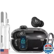 Secure Lock Case for Beats Solo Buds, Ekoonpft Clear Case Cover Compatibility