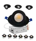 4" Gimbal Led Recessed Lights 360°+90° Adjustable Directional 2700K/5000K 6 Pack