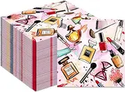 40Pcs Makeup Party Napkins Makeup Paper Napkins SPA Makeup Theme Party Paper Napkins Spa Makeup Birthday Paper Napkins Makeup Disposable Paper Napkins Makeup Dinner Napkin for Makeup Party Decorations