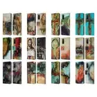 OFFICIAL MICHEL KECK RELIGIOUS ABSTRACT LEATHER BOOK CASE FOR SAMSUNG PHONES 1