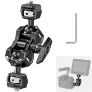 Flexible Articulating Magic Arm with Dual Ball Heads for Camera Field Monitor Compatible with Smallrig Cage