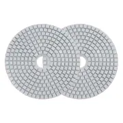 5-Inch 500 Grits Diamond Polishing Pad Wet/Dry for Stone Concrete Marble 2pcs